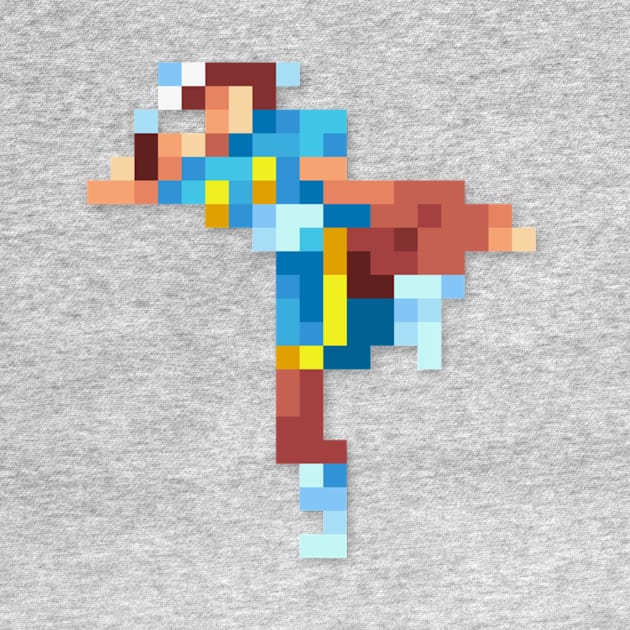 Chun Li low-res pixelart by JinnPixel